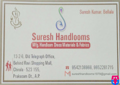 Suresh Handlooms,Mfg:Handloom dress materials&fabrics