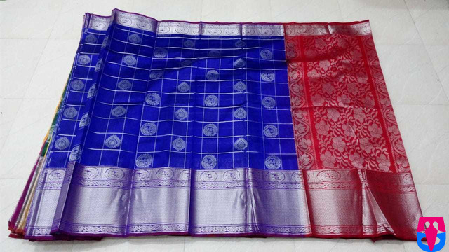 Jade Green Handloom Gadwal Kuttu Silk Saree 10062952 – Avishya.com