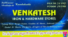 Venkatesh Iron and Hardware Stores