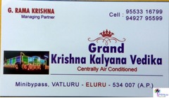 Grand Krishna Kalyana Vedika( Central A/C)
